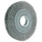 Weiler 8" Medium Face Crimped Wire Wheel .0104" Steel Fill 2" Arbor Hole 6100 - alternate 2